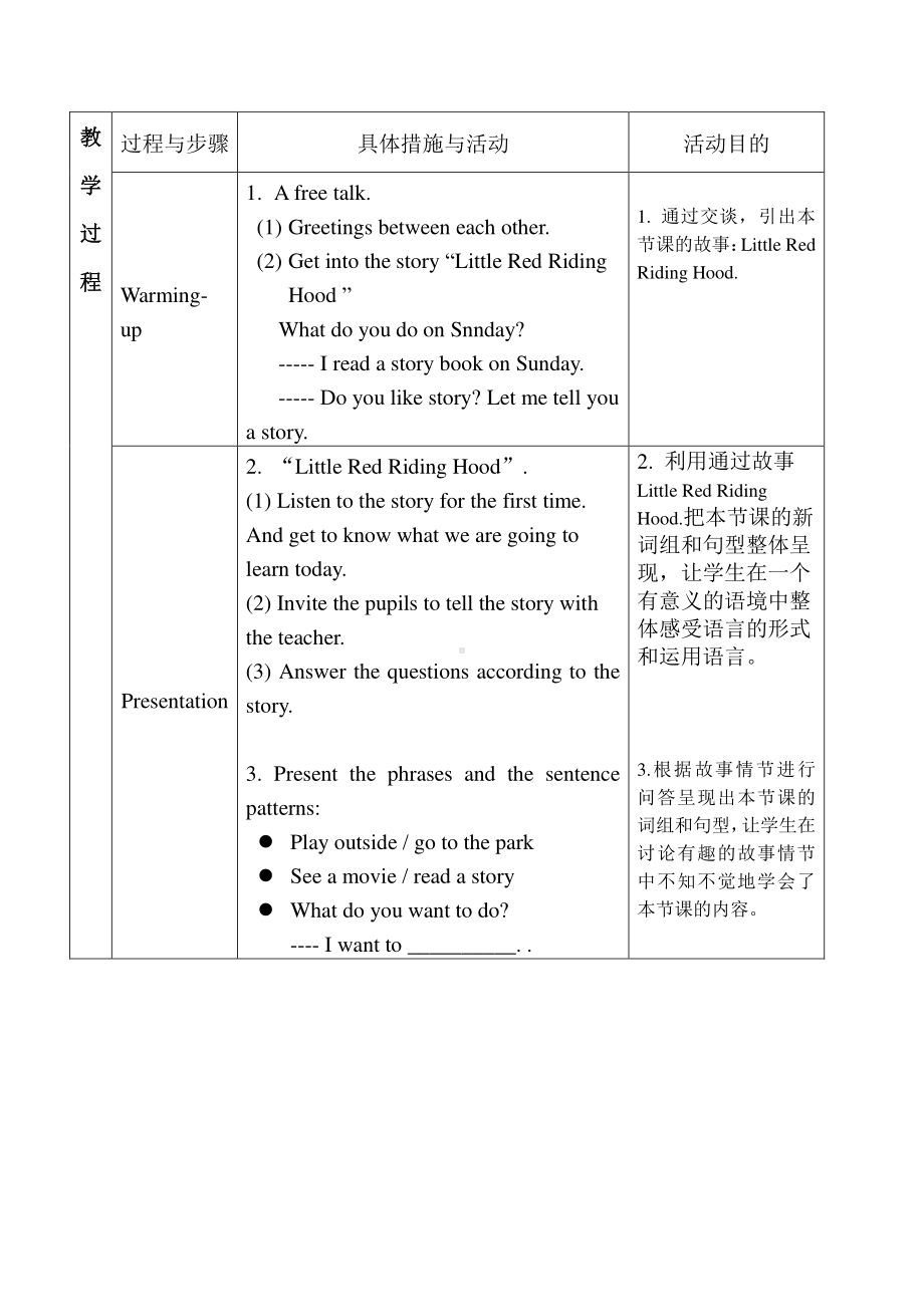 （广东）粤人版四年级下册-Unit 8 Weekend Fun-Lesson 1-教案、教学设计--(配套课件编号：a0bc3).doc_第2页