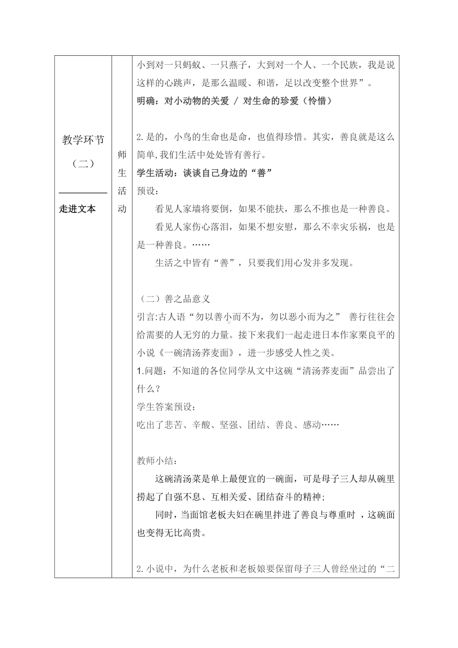 （2020全国群文阅读教学设计评选活动获奖作品）《心底的柔软人性之最美—“善”》高一16页.pdf_第3页