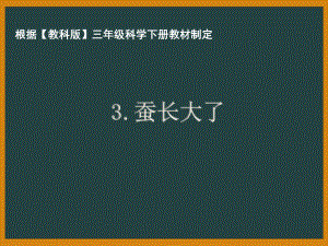 杭州市教科版三年级科学下册第二单元《2.3蚕长大了》课件.ppt