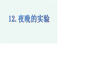 12夜晚的实验.ppt