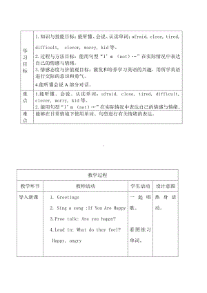 湘少版六年级下册-Unit 7 I'm not afraid.-教案、教学设计-公开课-(配套课件编号：10689).doc