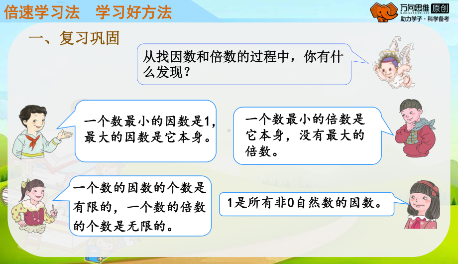 （人教版小学五年级下册数学教学课件）第3课时因数与倍数练习课.pptx_第3页