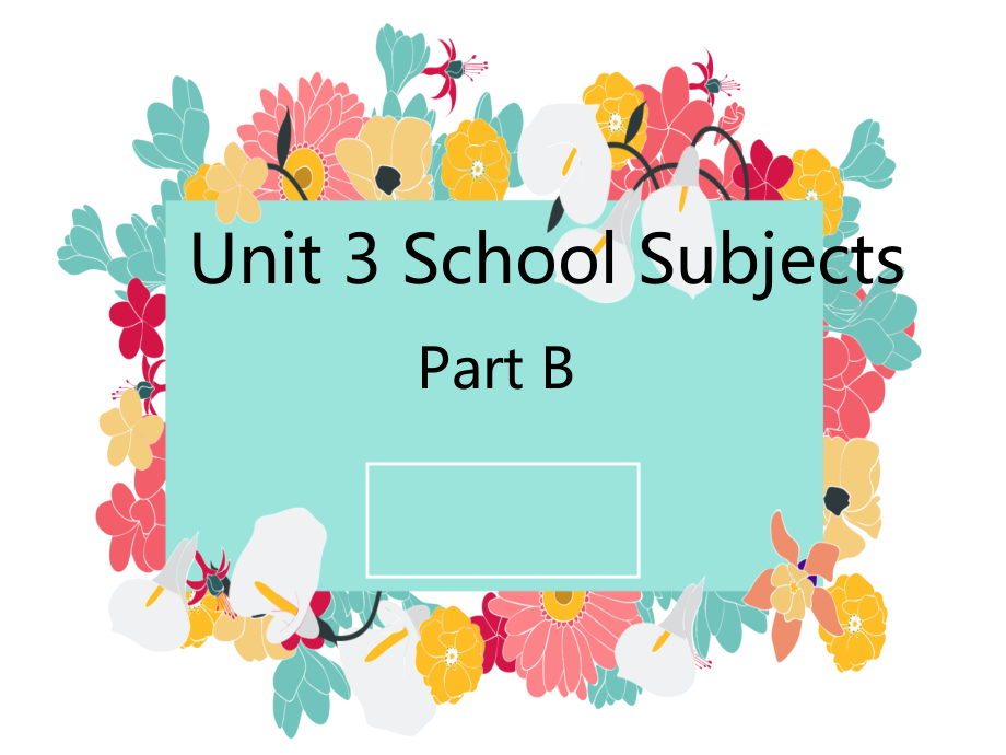 闽教版四年级下册下Unit 3 School Subjects-Part B-ppt课件-(含教案)(编号：006a5).zip