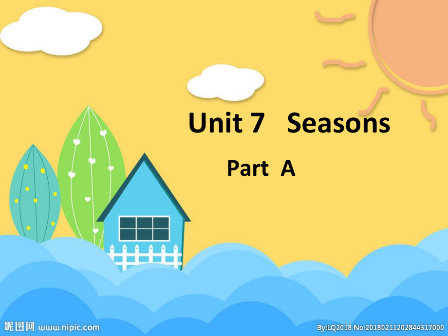 闽教版四年级下册下Unit 7 Seasons-Part A-ppt课件-(含教案)-公开课-(编号：403cb).zip