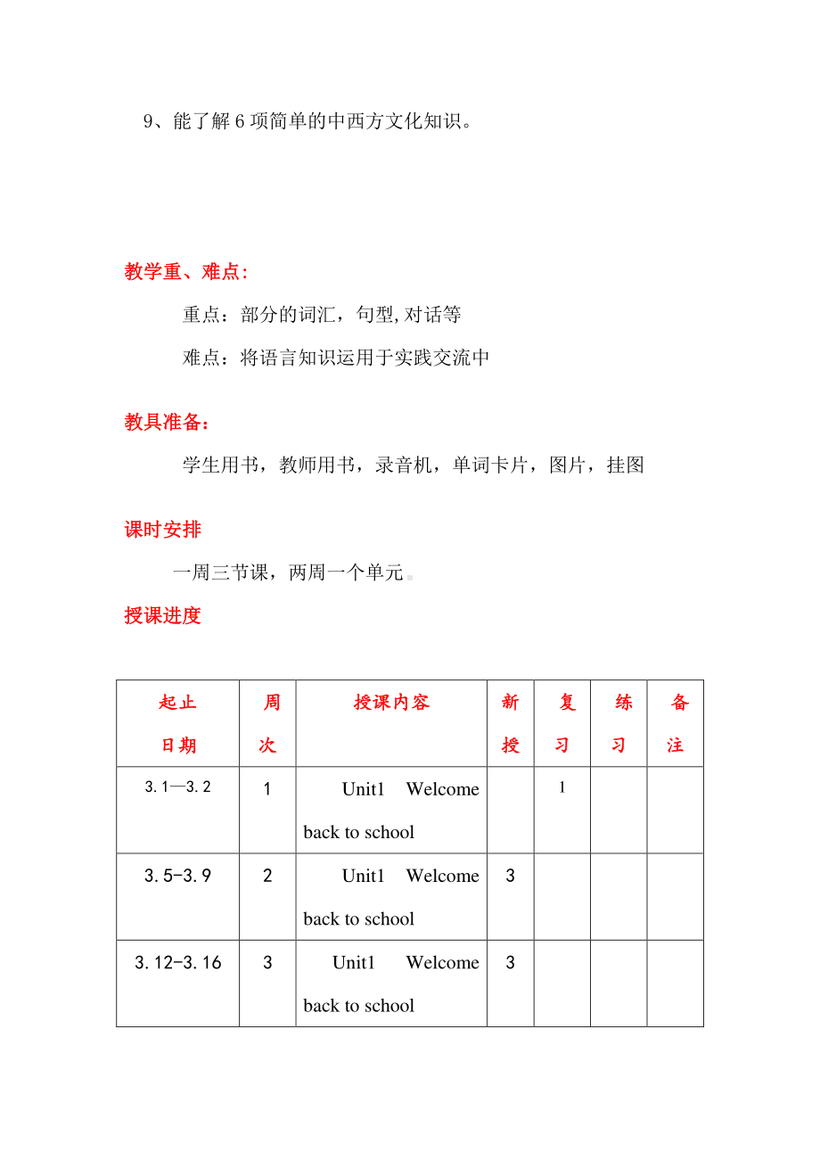 人教版PEP三年级下册英语教案.docx_第3页