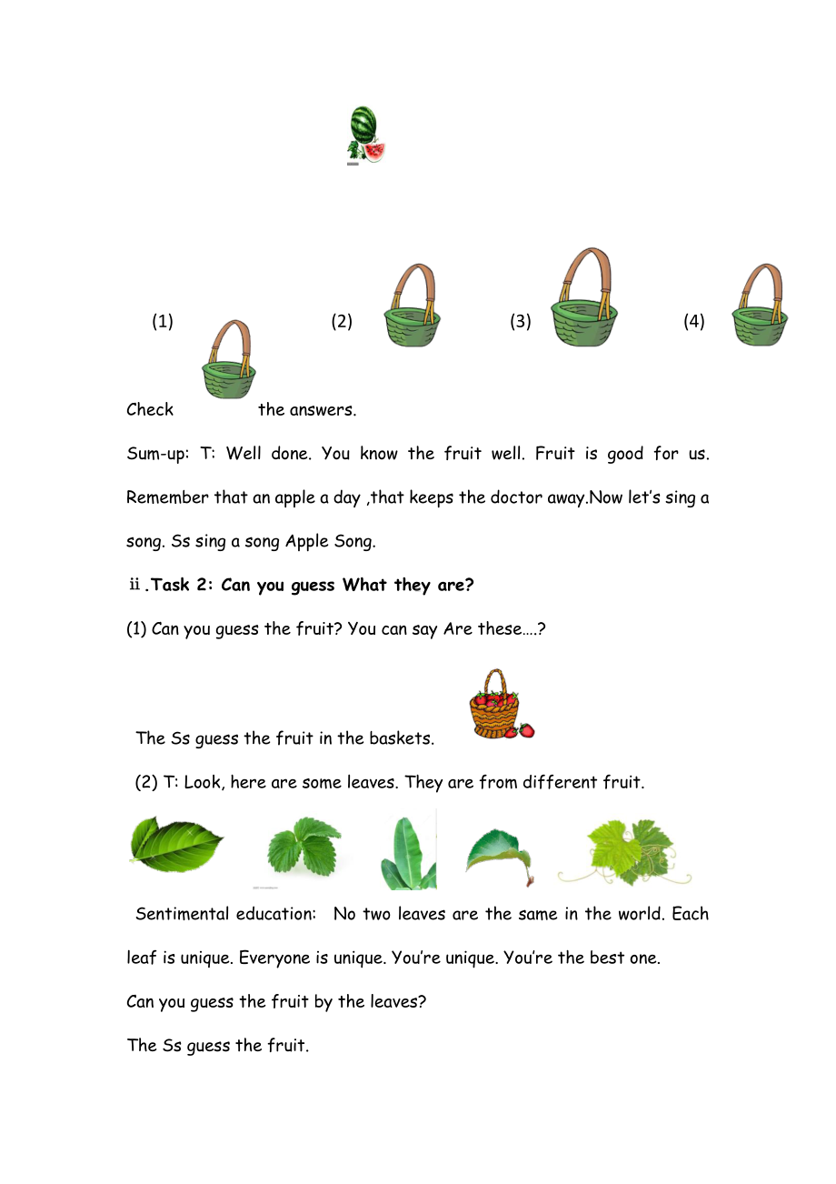 （广东）粤人版三下Unit 4 Fruit-Lesson 2-教案、教学设计-公开课-(配套课件编号：f171d).doc_第3页