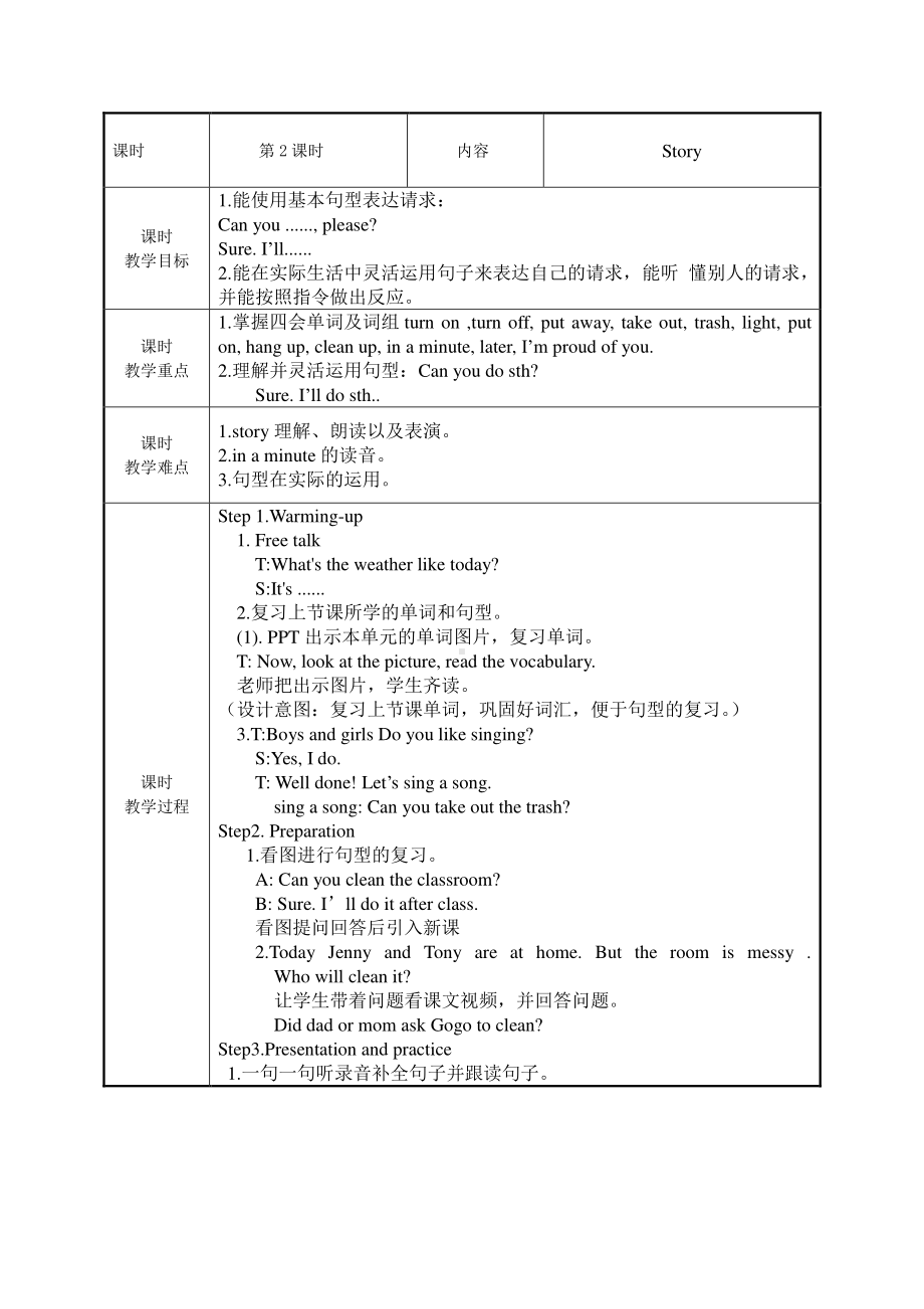 （广东）粤人版六年级下册-Unit 5 Being Helpful-Lesson 2-教案、教学设计-市级优课-(配套课件编号：91ab8).doc_第2页