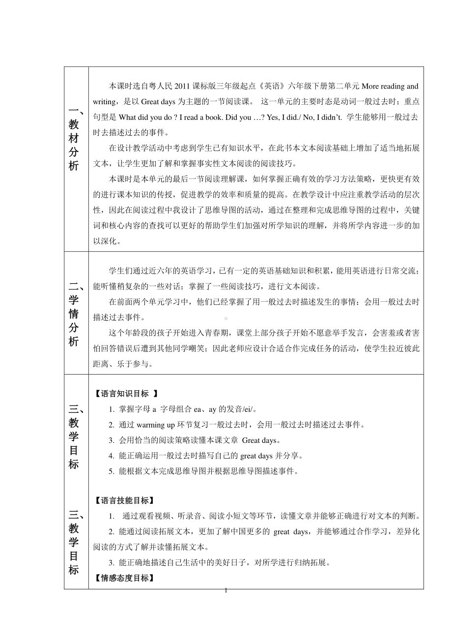 （广东）粤人版六年级下册-Unit 2 A Magic Day-Lesson 4-教案、教学设计-市级优课-(配套课件编号：801cf).doc_第1页