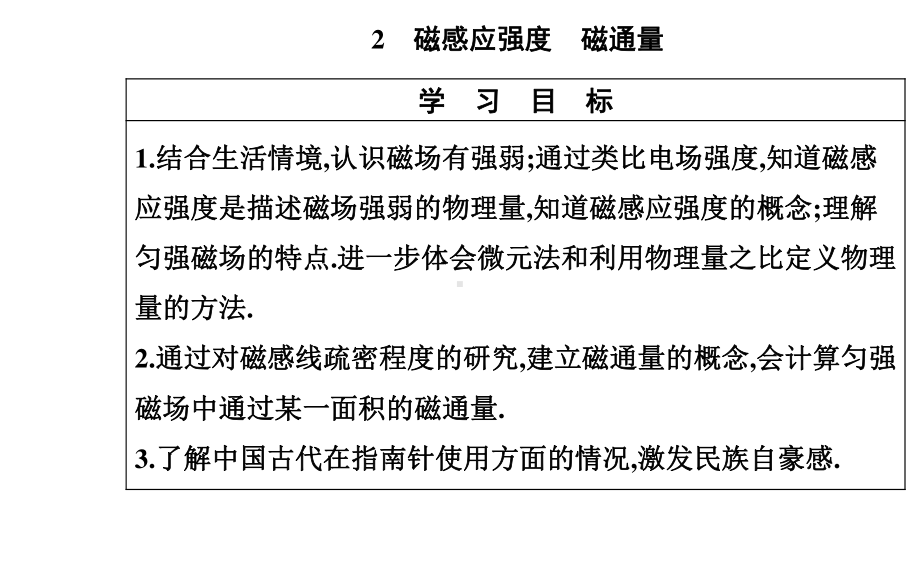 （新教材）人教版高中物理必修第三册课件：13.2 磁感应强度　磁通量 .pptx_第2页