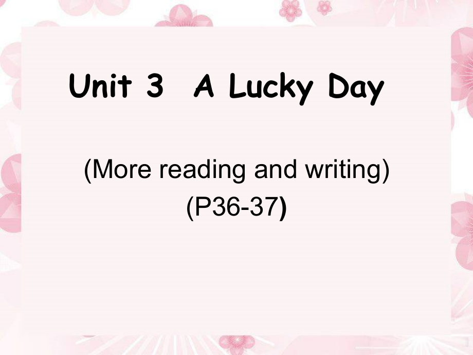 （广东）粤人版六年级下册-Unit 3 A Lucky Day-Lesson 6-ppt课件-(含教案)--(编号：2022f).zip