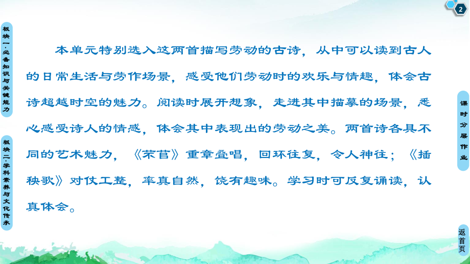 （新教材） 第2单元 6　芣苢　插秧歌 课件ppt—2020年秋高中语文统编版（2020）上册(共63张PPT).ppt_第2页