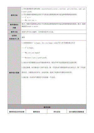 （广东）粤人版六年级下册-Unit 1 A Parade Day-Lesson 1-教案、教学设计-市级优课-(配套课件编号：c26e7).doc