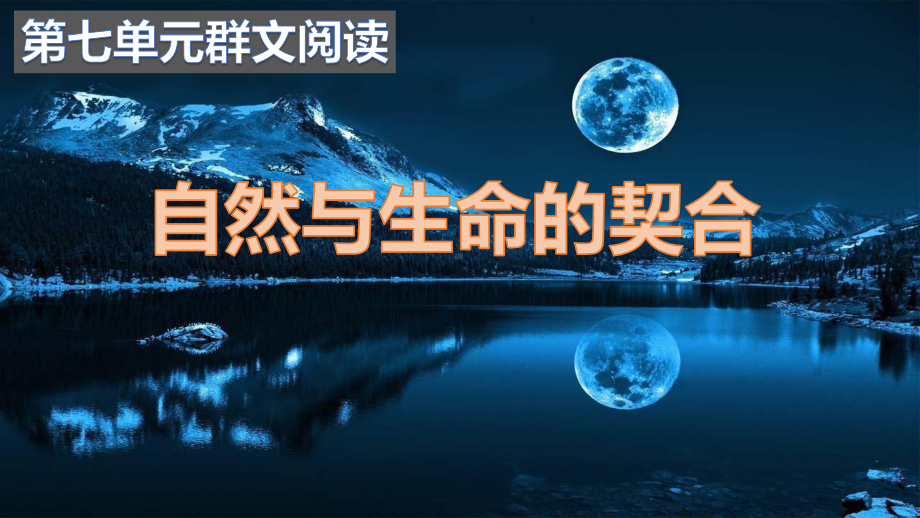 (2020)统编版高中语文必修上册第七单元群文阅读教学《自然与生命的契合》课件ppt（18张PPT）.pptx_第1页