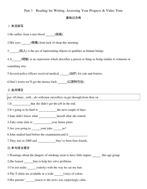 （新教材）人教（2019）版英语必修第二册UNIT 5：Part 3　Reading for Writing, Assessing Your Progress &Video Time同步作业.docx