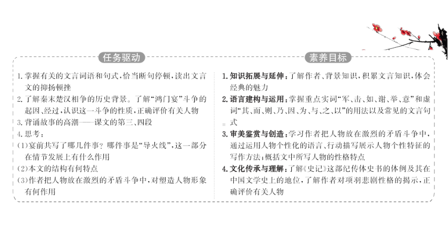 （新教材）语文部编版必修下册课件：第一单元 3 鸿　门　宴.ppt_第2页