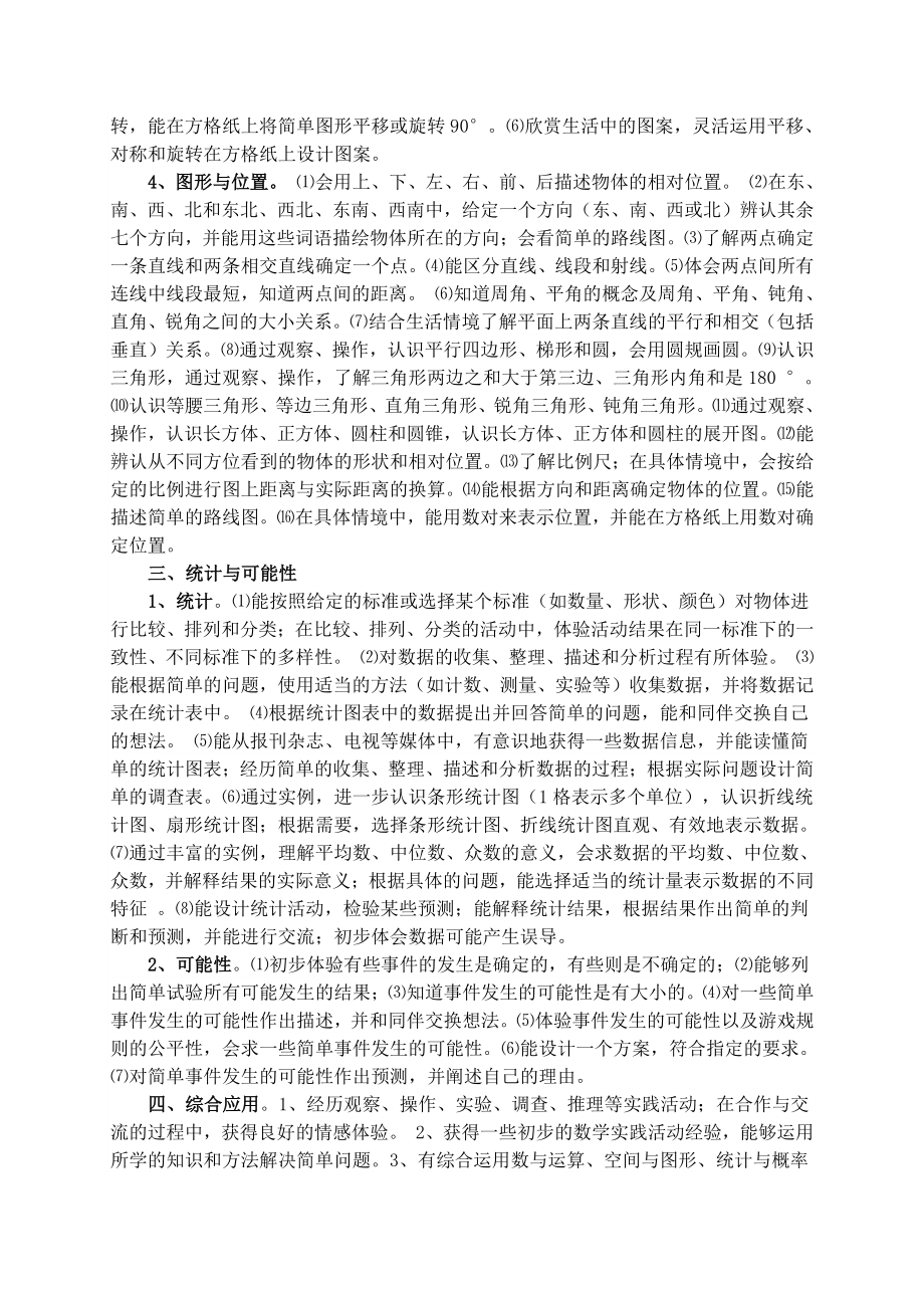 2019-2020学年度六年级数学总复习计划.doc_第3页