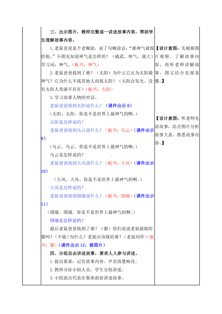 2021年部编版一年级语文下册口语交际：听故事讲故事教案作业设计及答案.docx_第2页