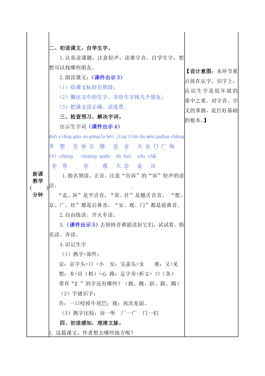 2021年部编版一年级语文下册第2课我多想去看看教案作业设计及答案.docx_第2页