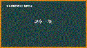 2021新教科版四年级科学下册3.6《观察土壤》教学课件.PPTX