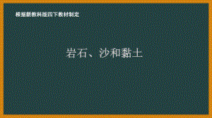 2021新教科版四年级科学下册3.5《岩石、沙和黏土》教学课件.pptx