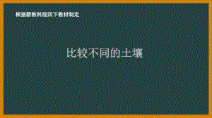 2021新教科版四年级科学下册3.7《比较不同的土壤》教学课件.PPTX