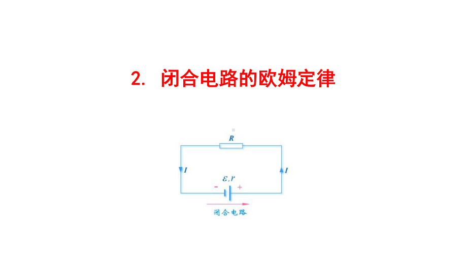 （新教材）2022版高中物理人教版必修第三册课件：12.2 闭合电路的欧姆定律 .ppt_第1页