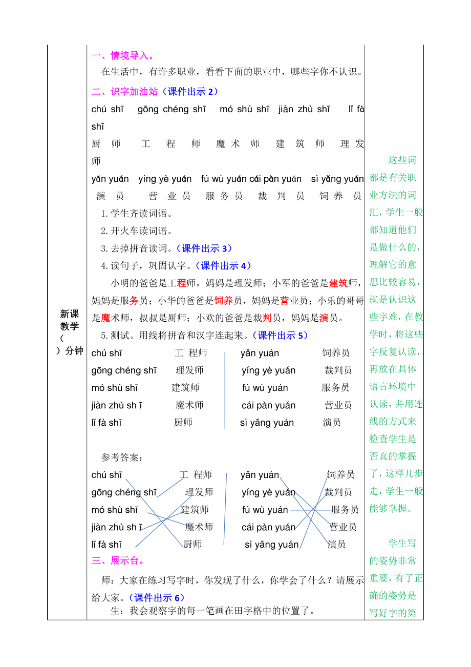 2021年春部编版二年级语文下册第二单元语文园地二教案表格式.doc_第2页