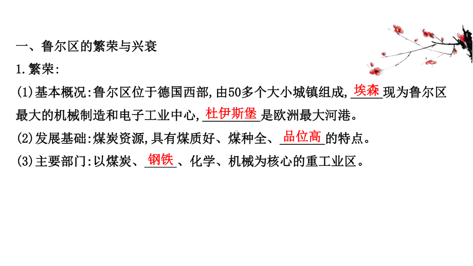 （新教材）2022版高中地理湘教版选择性必修2课件：2.3 资源枯竭型地区的可持续发展-以德国鲁尔区为例 .ppt_第3页