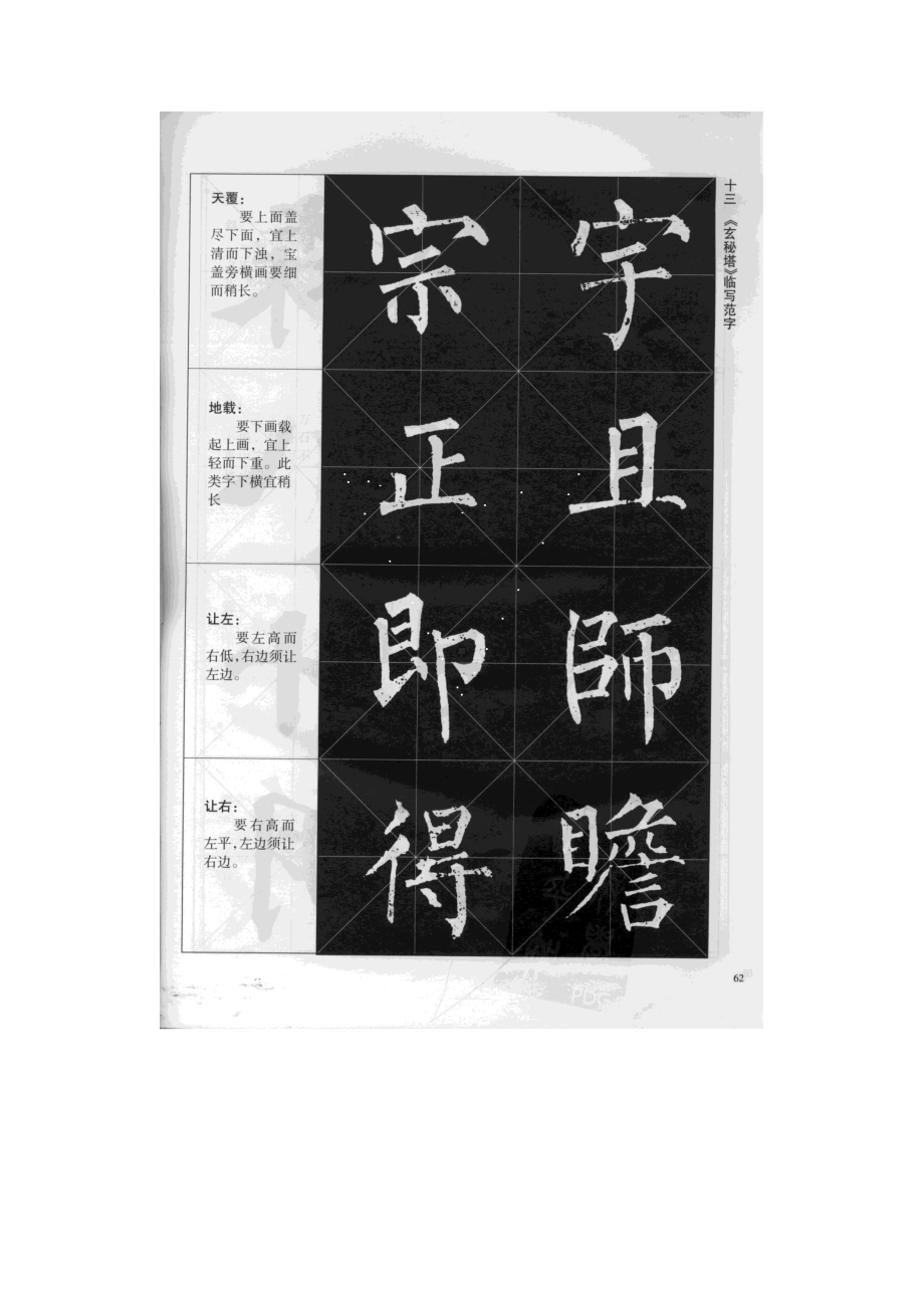 精品书法字帖：楷书四大名碑笔法比较上.doc_第3页