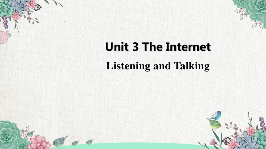 英语(2019新教材) 人教必修第二册Unir3Period 5 Listening and Talking课件.pptx_第1页