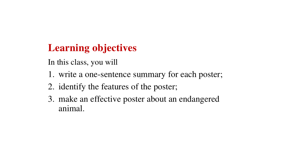 （新教材）人教版(2019) 高一英语 必修第二册 Unit2 Wildlife Protection Reading for Writing-课件.pptx_第2页