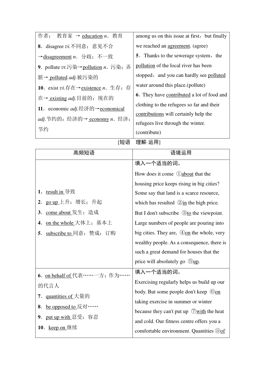 2022届高考（统考版）英语人教版一轮复习教学案：选修6 Unit 4　Global warming （含解析）.doc_第3页