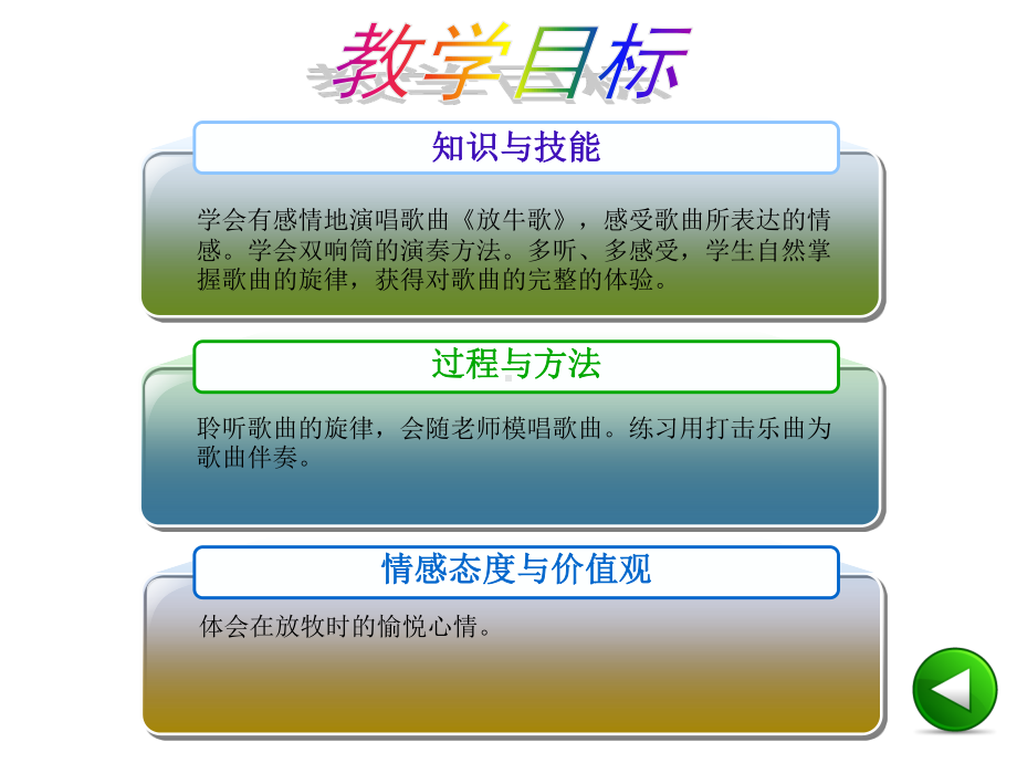 人音版（简谱）一年级下册音乐4-2放牛歌-1 ppt课件.ppt_第3页