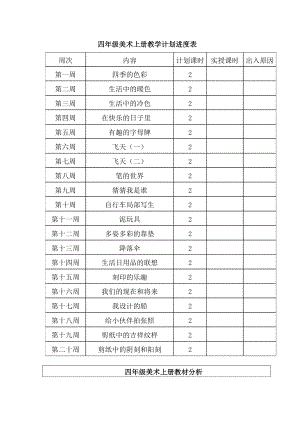 人美版四年级上册美术全册教案.doc