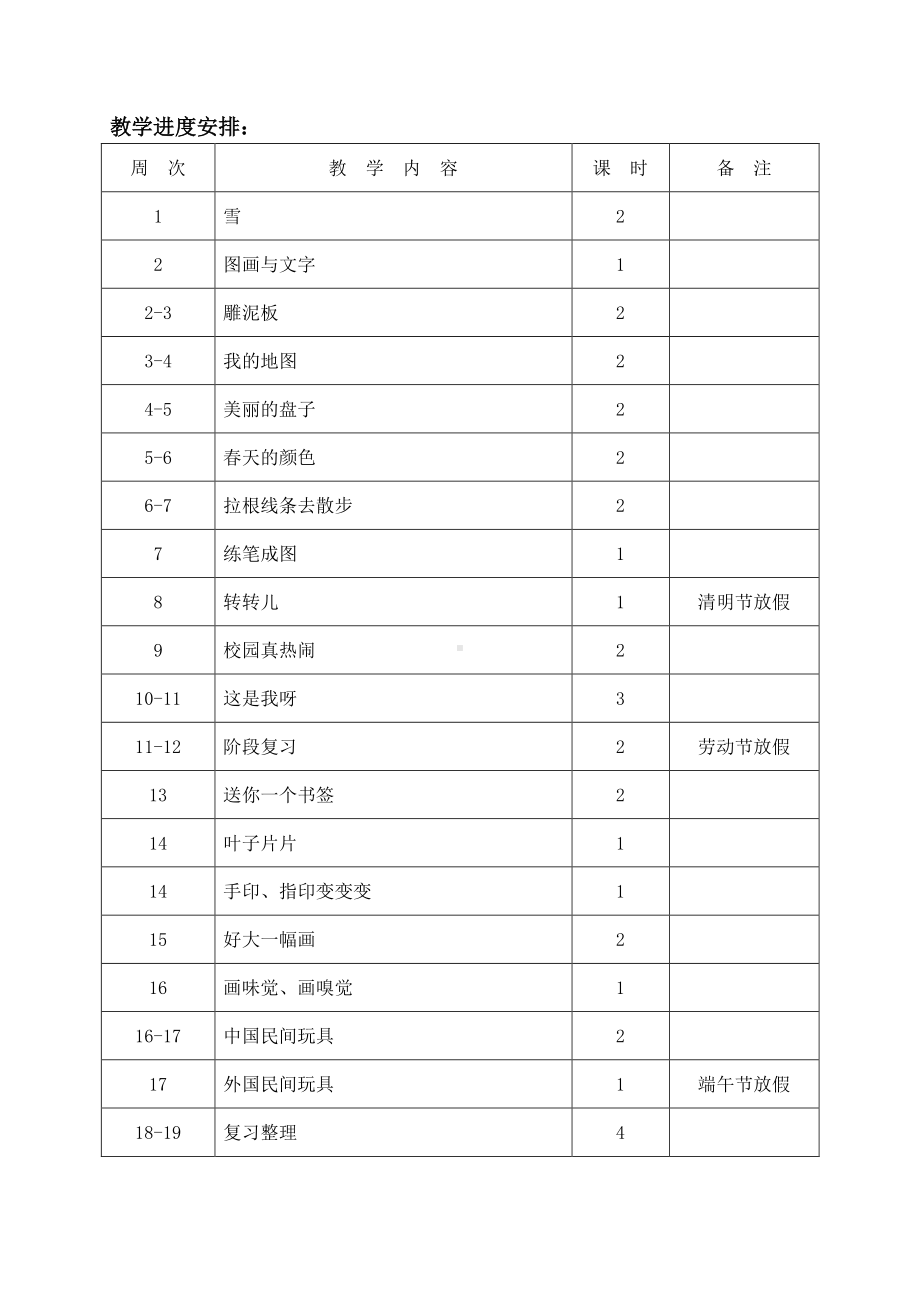 苏少版一年级下册美术教学计划.doc_第3页