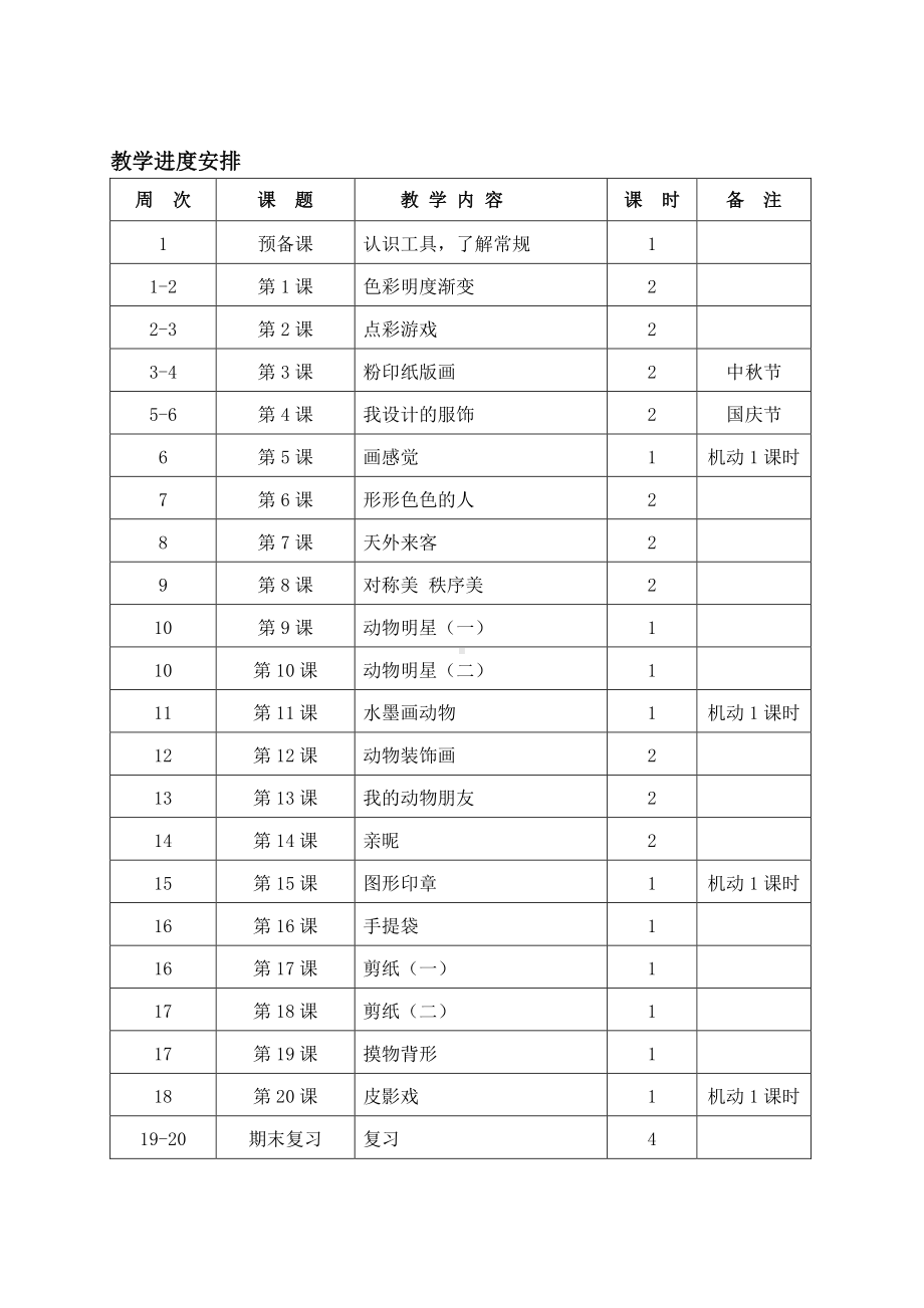 苏少版三年级上册美术教学计划.doc_第3页