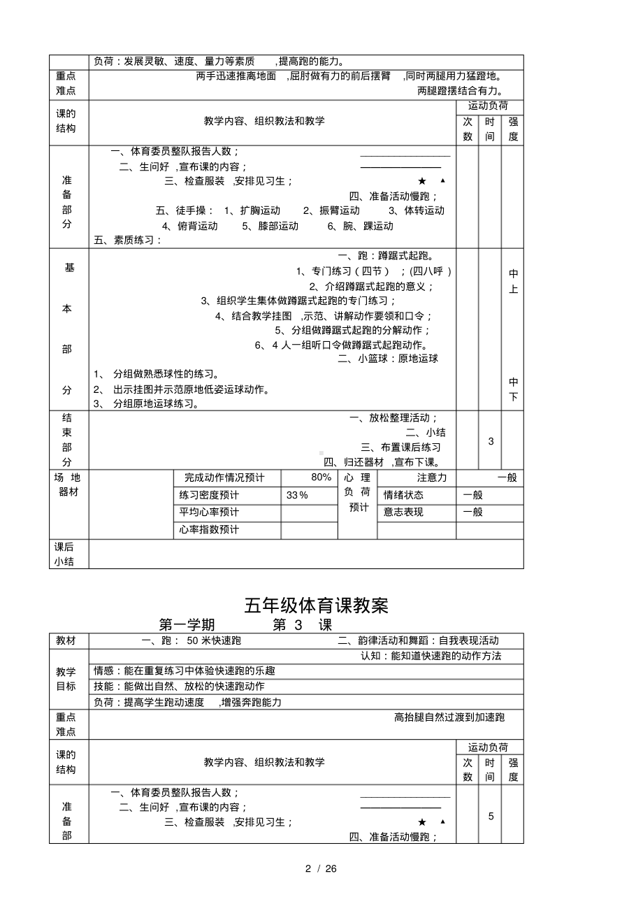 小学体育五年级教案全集（pdf版）.pdf_第2页