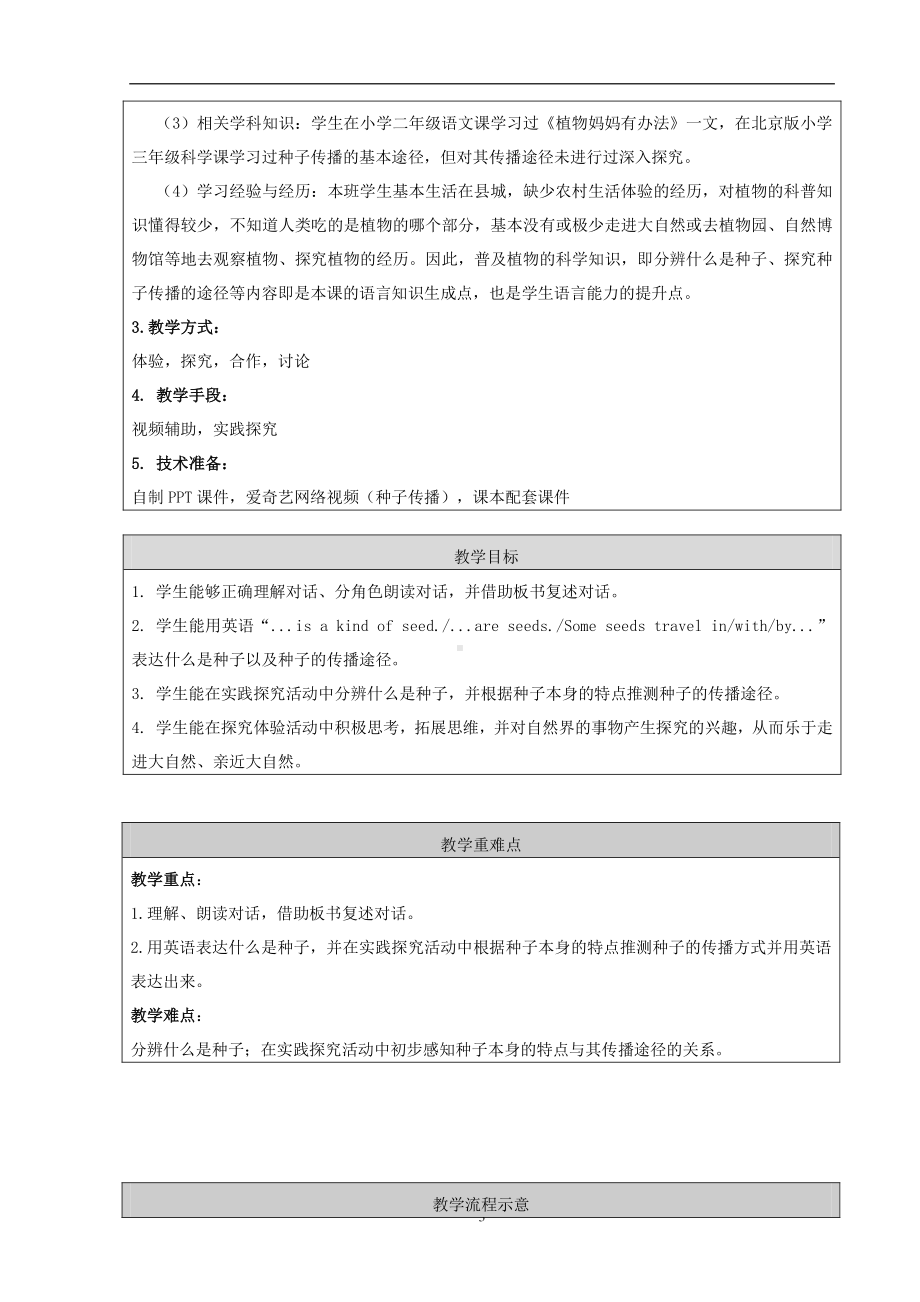 北京版五下UNIT THREE HOW DO SEEDS TRAVEL -Lesson 11-教案、教学设计-公开课-(配套课件编号：20072).doc_第3页