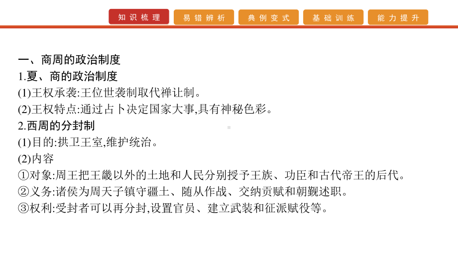 2022届高考历史艺考复习课件：第1讲　商周的政治制度及秦朝的中央集权制度.pptx_第3页