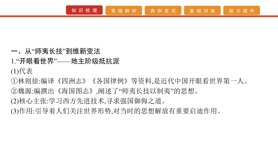 2022届高考历史艺考复习课件：第33讲　近代中国的思想解放潮流.pptx_第3页