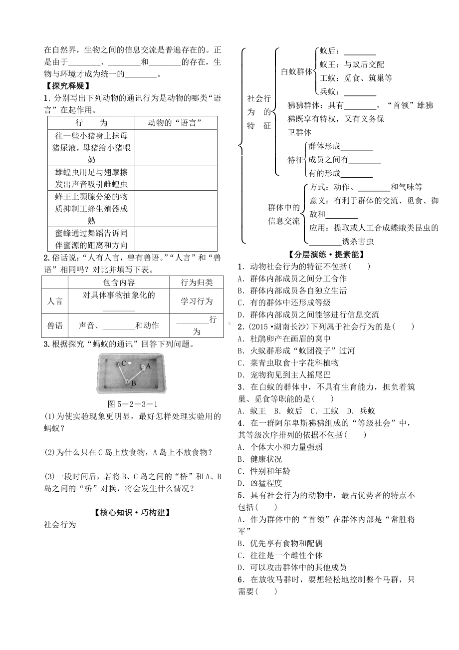 第三节 社会行为 导学案.docx_第3页