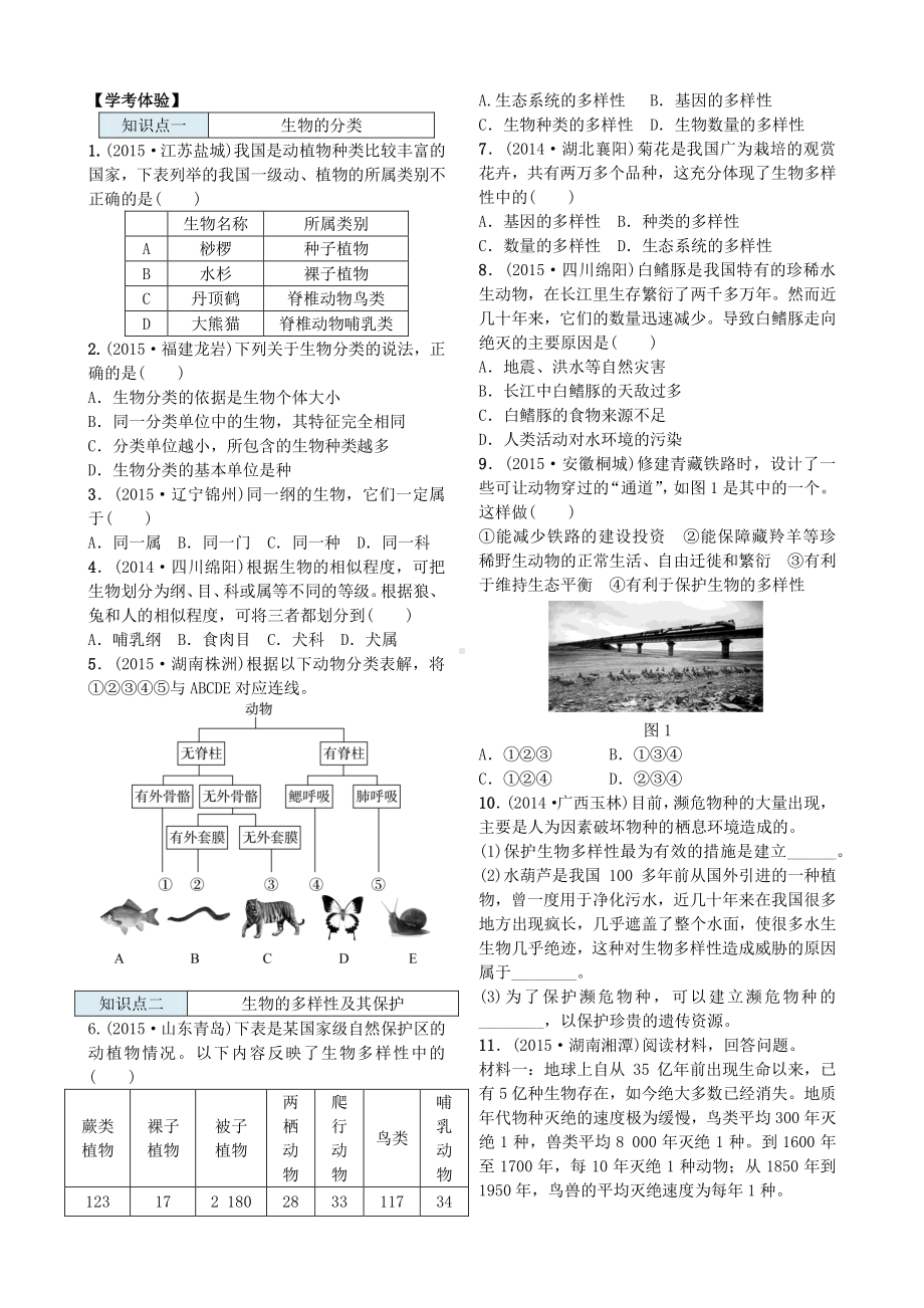 第六单元第三章 保护生物的多样性 复习课.docx_第3页