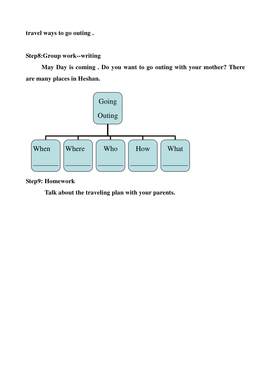 （广东）粤人版五年级下册英语Unit 4 Going Outing-Lesson 2-教案、教学设计-公开课-(配套课件编号：f052b).doc_第3页