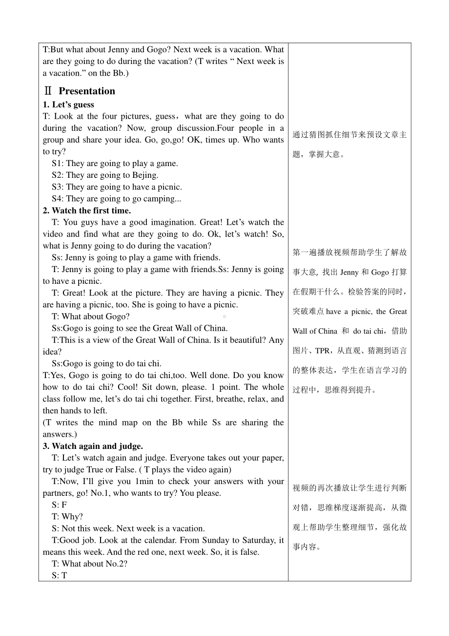 （广东）粤人版五年级下册英语Unit 3 On Vacation-Lesson 1-教案、教学设计--(配套课件编号：804fa).doc_第2页