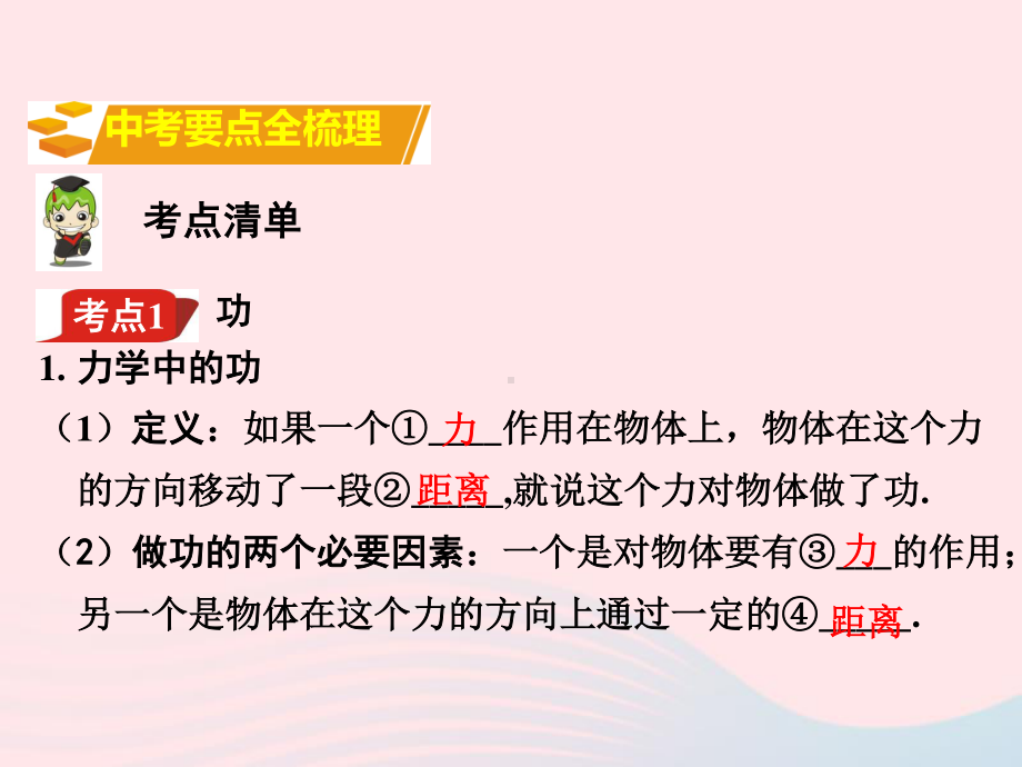 中考物理《第11章 功和机械能》教材知识梳理课件PPT.ppt_第2页