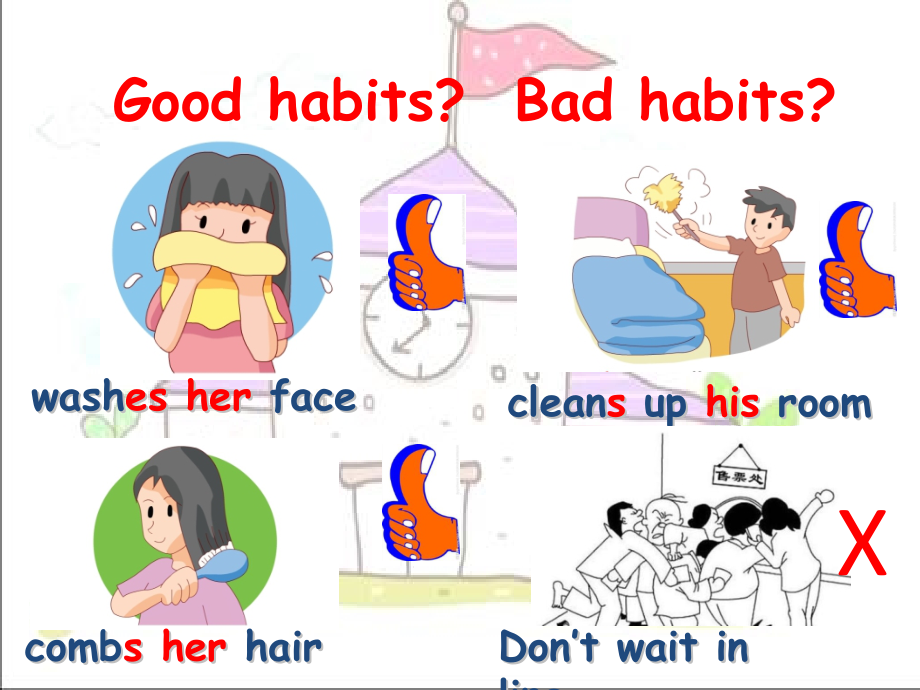 goodhabits英语手抄报图片