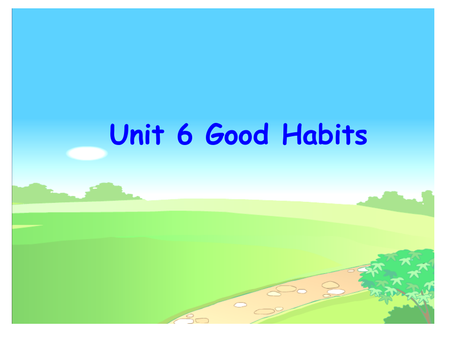 （广东）粤人版五年级下册英语Unit 6 Good Habits-Lesson 3-ppt课件--(编号：d007d).zip