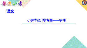 （2021版小升初语文教学PPT课件）小学毕业升学专题-字词.ppt