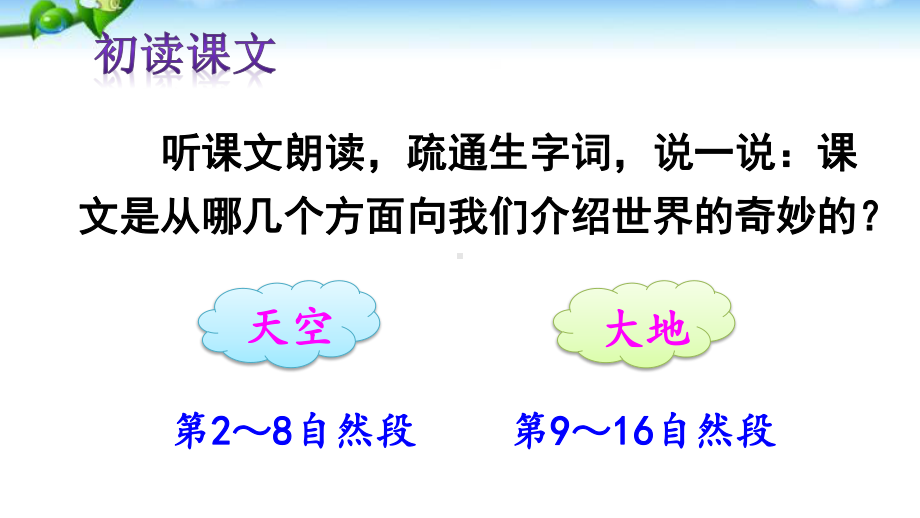 最新人教部编版三年级语文下册第22课《我们奇妙的世界》优秀课件.pptx_第3页