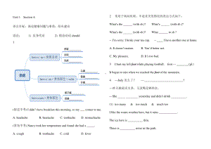 2021春人教八年级下册unit 1单元知识点思维导图（无答案）.docx